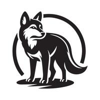 Clean Dingo Silhouette for Branding vector