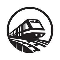 Monorail Silhouette for Infrastructure Icons vector