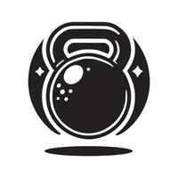 Kettle Ball Silhouette for Web Elements vector