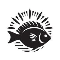 Stylish Sunfish Silhouette for Business Use vector