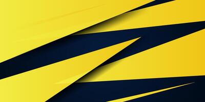 Abstract blue and yellow background with overlapping shadow pattern. Simple and modern concept. vector