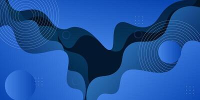 Abstract dark blue gradient background with futuristic overlapping design. Blue background with shadow. Eps10 vector
