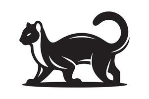 Fossa Silhouette for Digital Art vector