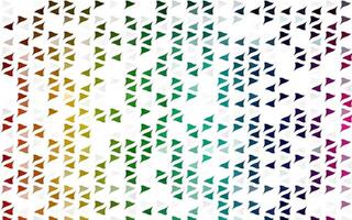 Light Multicolor, Rainbow texture in triangular style. vector