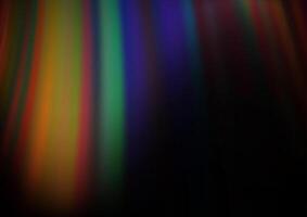 Dark Multicolor, Rainbow background with lamp shapes. vector