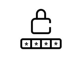 Password Protected Ensuring Digital Security and Privacy vector