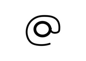 At symbol design vector
