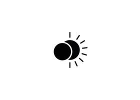 Solar Eclipse Icon vector