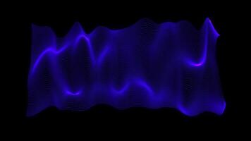 Stylish wave blue background. Beautiful Blue Wave Technology background with grid. blue color scheme, creating a futuristic, digital atmosphere. Simple intro blue Loop video