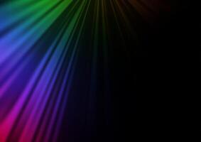 Dark Multicolor, Rainbow layout with flat lines. vector