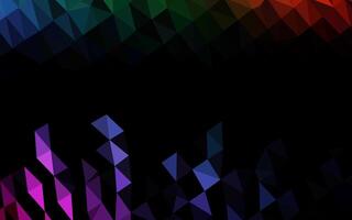 Dark Multicolor, Rainbow abstract mosaic pattern. vector