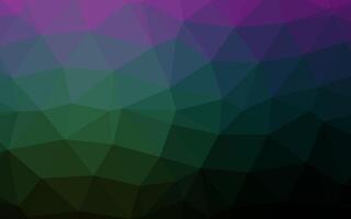 Dark Multicolor, Rainbow low poly layout. vector