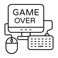 A Linear design of game over vector
