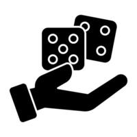 A design, icon of ludo dices vector
