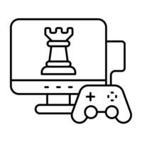 Modern design of strategic game vector
