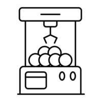 design icon of claw machine vector