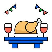 Modern icon of food vector