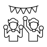 A design icon of dancing vector