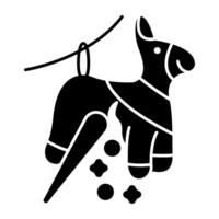 An icon design of pinata isolated on white background vector