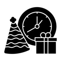 Premium design icon of birthday time vector