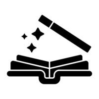 A trendy design icon of magician book vector