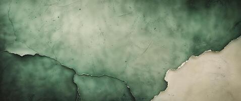Abstract green paper texture background with vintage grunge design. photo