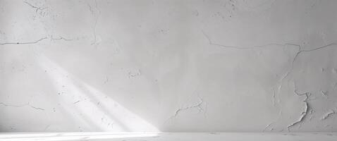 A white wall with a crack in it photo