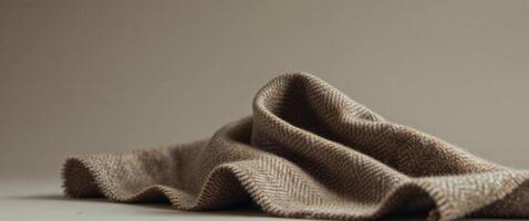 Tweed Wool A rough textured wool used in traditional outerwear photo