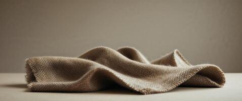 Tweed Wool A rough textured wool used in traditional outerwear. photo