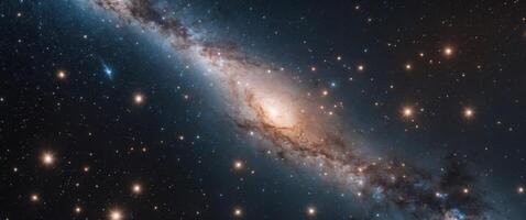 cosmos with its vast galaxies shimmering stars and enigmatic secrets photo