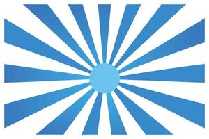 Abstract Blue Rays Radiating from Light Blue Circle on White Background vector