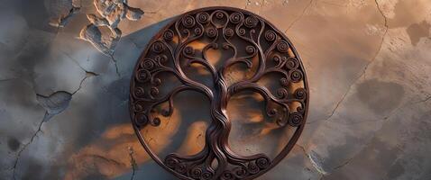 A tree of life on a wall photo