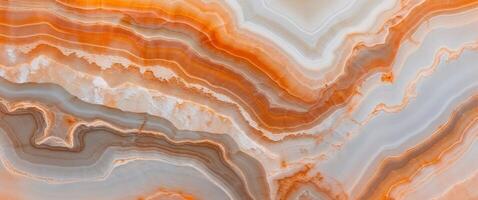 Orange and white onyx stone texture background for design projects photo