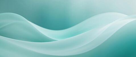 Turquoise Abstract Background With Soft Curves photo
