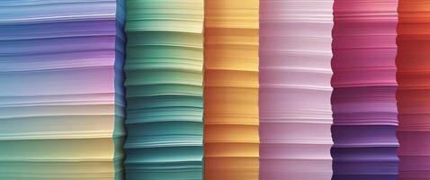 Abstract artwork featuring vertical color gradients and layered textured appearance. photo