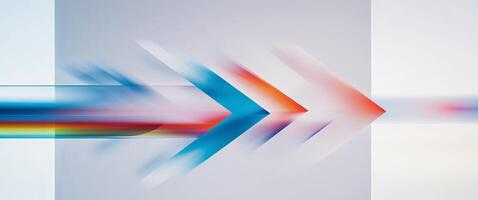 Angled abstract arrow transition border edge background. photo