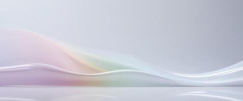 Subtle color gradient on plastic background for creative design projects photo