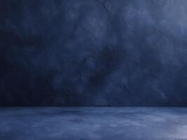 Dark blue background rough texture color deep subtle Abstract background. photo