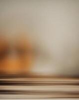 Abstract blurred image of a boat on the water photo