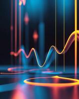 An abstract image of a wave line photo