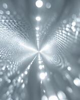 Modern Metallic Texture with Glowing Light Reflections. photo