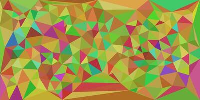 Colorful geometric mosaic, vibrant triangles forming an abstract pattern. vector