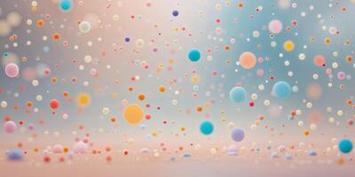 Colorful Dots with Soft Focus on an Abstract Background Design. photo