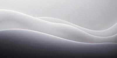 Abstract white waves on a gray background photo
