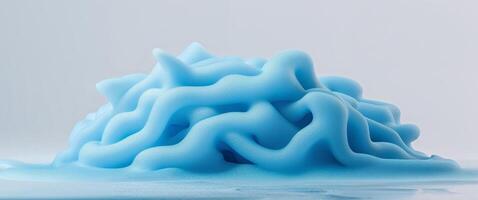 Abstract background with thick blue foam texture for creative design photo