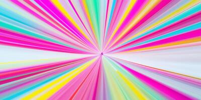 Glowing colorful stripes emanating from center photo