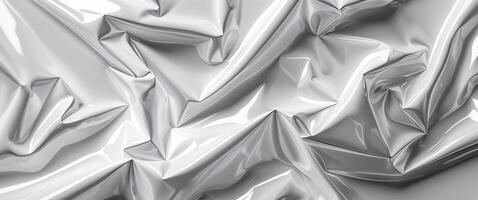 A close up of a white fabric with folds photo