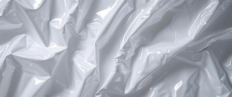 A close up of a white plastic sheet photo
