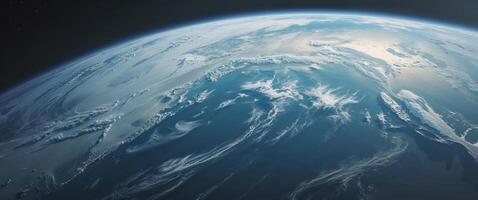 The earth is seen from space photo