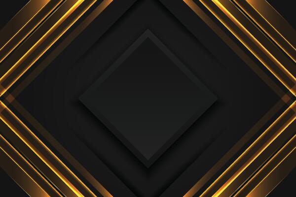 Abstract gold and black lines background stock illustration